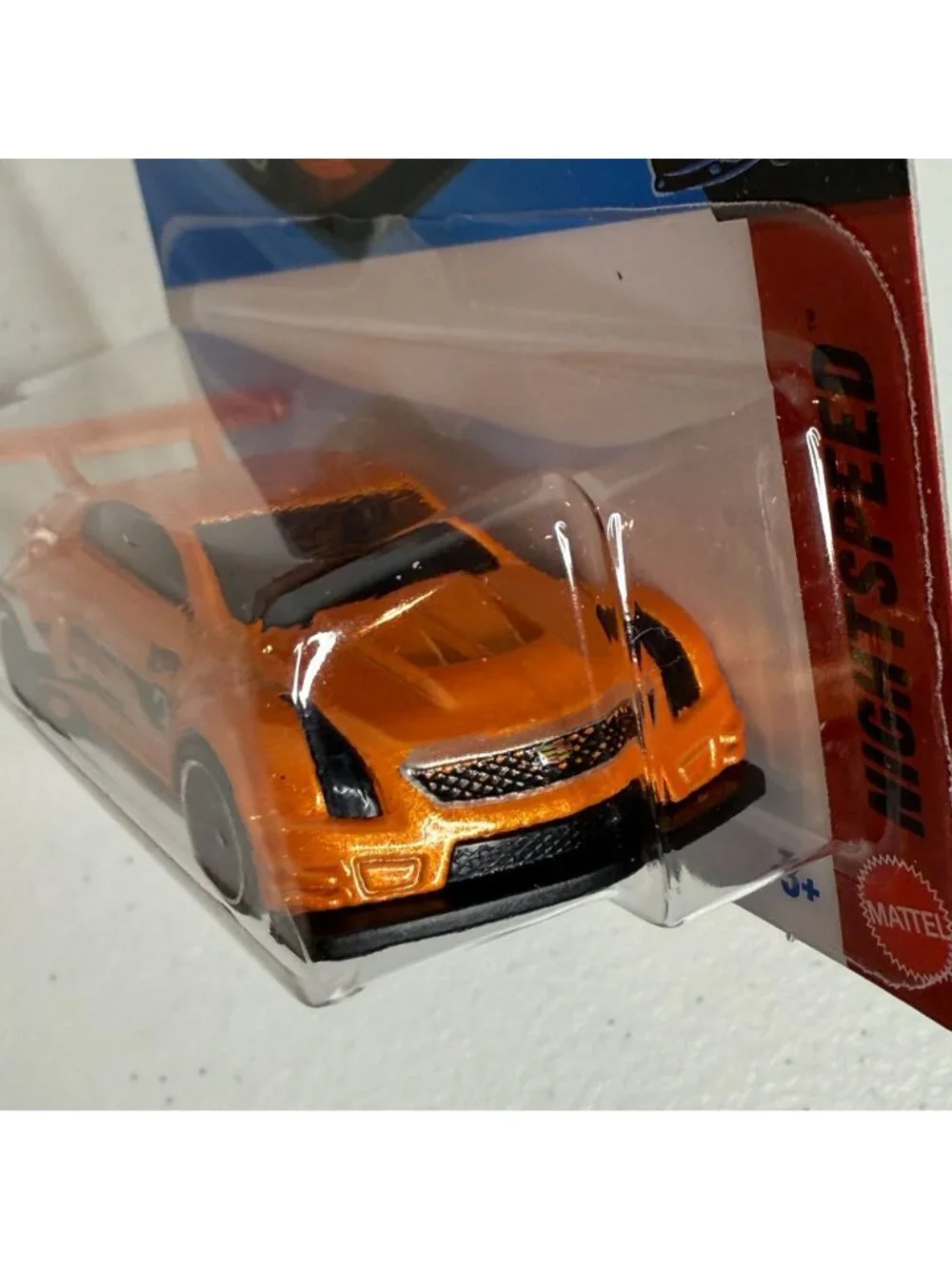 Hot Wheels Cadillac ATS-V R Nightburnerz 7/10 Orange Diecast NOC